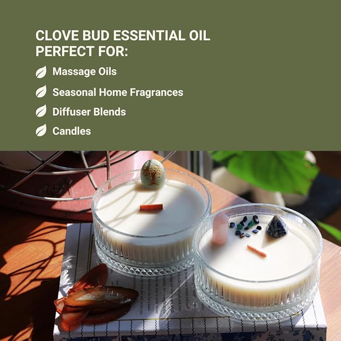 100% Pure Clove Essential Oils - Essential Oils for Diffusers Aromatherapy & Humidifiers (2Lb) | Natural Cold-Pressed