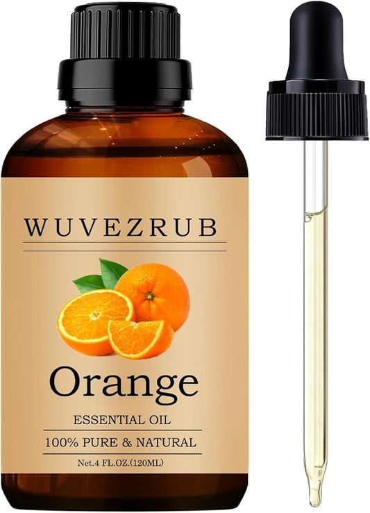 Orange Essential Oil - 120ML Pure and Natural for Aromatherapy Diffuser - 4 Fl Oz