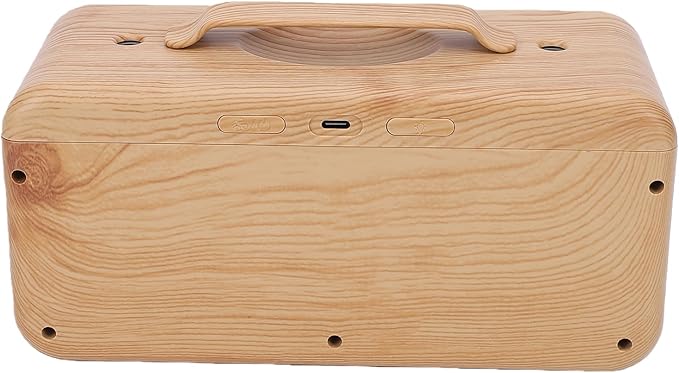 600ml Essential Oil Diffuser, Dual Spray Mountain Aromatherapy Diffuser Cool Mist Humidifier with Light, Essential Oil Scent for Home Bedroom (Dark Wood Grain)