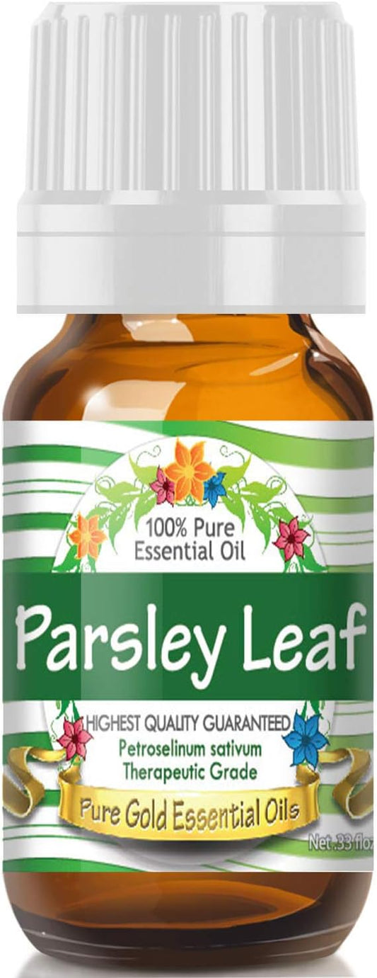 Pure Gold Essential Oils - Parsley Leaf Essential Oil - 0.33 Fluid Ounces - Parsley Leaf Oil