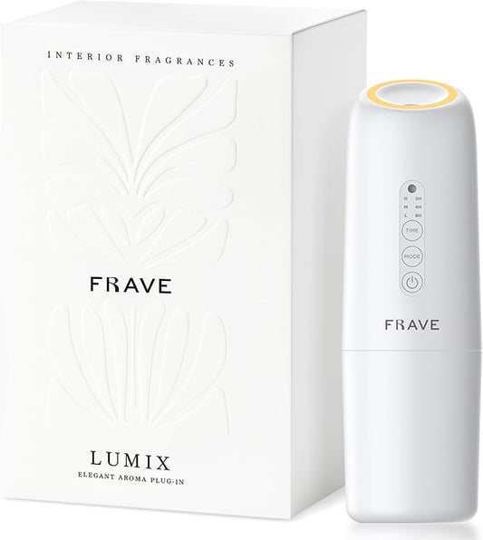 Lumix Diffuser, Plug-in Waterless Diffuser for Essential Oils, Smart Bluetooth App Control, Covers Up to 320 sqft 100ml Capacity, Home Office Hotel Scent Diffuser, Cold Air Technology, White