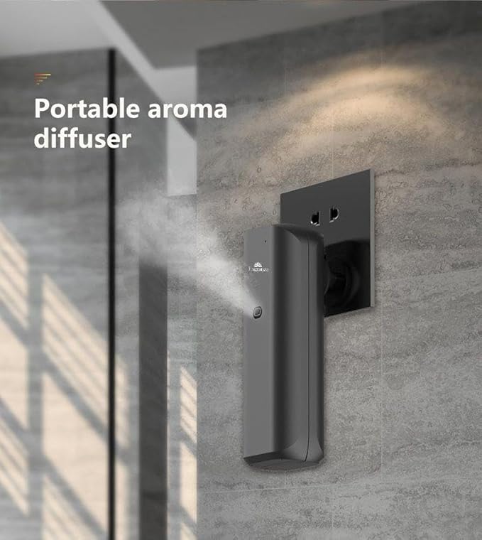 Siena Waterless Diffuser by Fragranza613 | Bluetooth, Up to 1,000 sq ft Coverage, Whisper-Quiet, Elegant Design, Kid & Pet Safe, 50 mL Oil Included (Black)