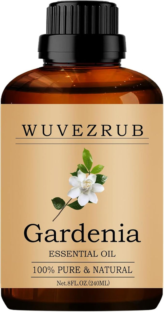 Gardenia Essential Oils, 240ML Pure and Natural Essential Oil for Aromatherapy Diffuser - Gardenia /8 Fl Oz