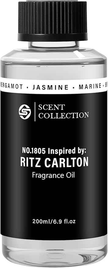 Luxury Hotel Scent Ritz Carlton Diffuser Oil 200ml/6.76Fl Oz Long-Lasting Essential Oil Refill for HVAC Systems, Home & Spa Use l Waterless Essential Aromatherapy