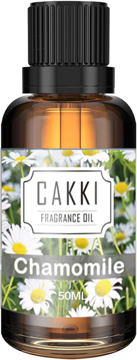 Essential Oils for Diffusers for Home, Scent-Chamomile, Single Large Size 50ml, Cakki Fragrance Oils, for Candle Making, for Soap Making, Diffuser Oil Scents