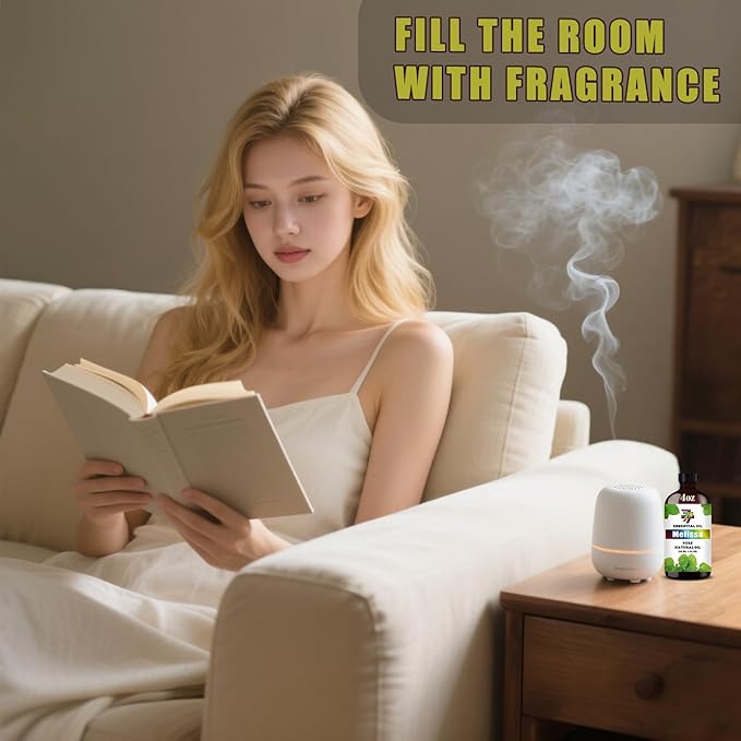 Melissa Essential Oil - GV77ZF Melissa Oils for Diffusers, Humidifiers, DIY Candles, Soap, Cleaning, Home, Office, Yoga, Massage, Gifts - 4 fl oz (120 ml)