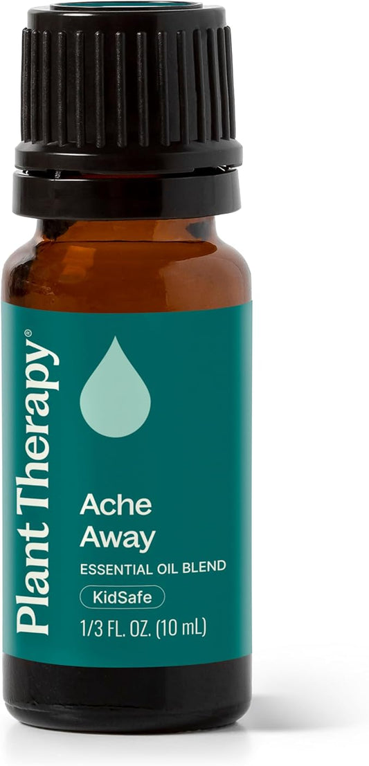 Plant Therapy Ache Away Essential Oil Blend 10 mL (1/3 oz) 100% Pure, Undiluted, Natural Aromatherapy