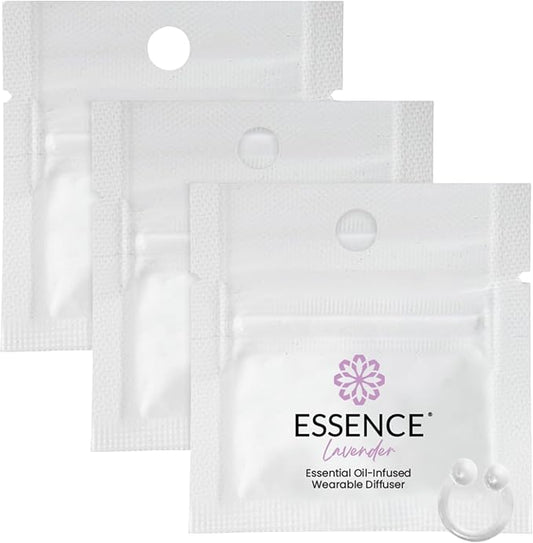 HONÉ Essence Wearable Aromatherapy Nasal Diffuser – Lavender Essential Oil Nose Ring Silicone Inhaler for Stress & Mood Support - Made in USA & Travel-Friendly (3 Pack)