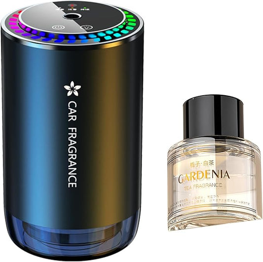 Worparsen Mist Ultrasonic Humidifier Car Fragrance Diffuser Sure Here's A Product Title for Listing Air Freshener with Colorful Light Rechargeable Auto Tea Tree
