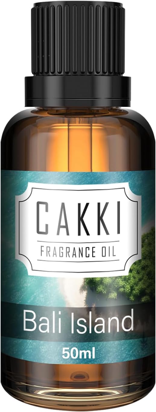 Essential Oils for Diffusers for Home, Scent-Bali Island, Single Large Size 50ml, Cakki Fragrance Oils, for Candle Making, Diffuser Oil Scents