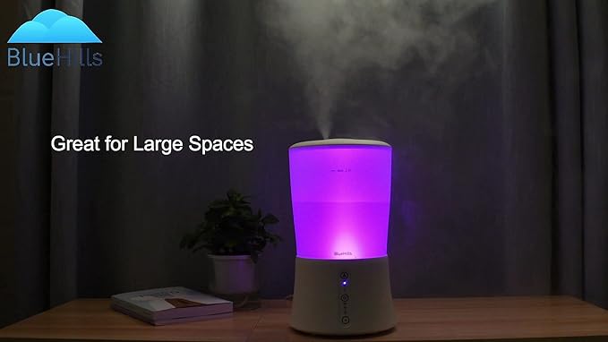 BlueHills Premium 2000 Ml and 3000 Ml Set of 3 Large Essential Oils Diffusers for Large Rooms Big Capacity Models Adjustable Cool Mist Great Gift – Value Pack of 3 White