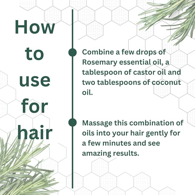 Deve Herbes Pure Rosemary Essential Oil (Rosmarinus officinalis) Steam Distilled 15ml (0.50 oz)