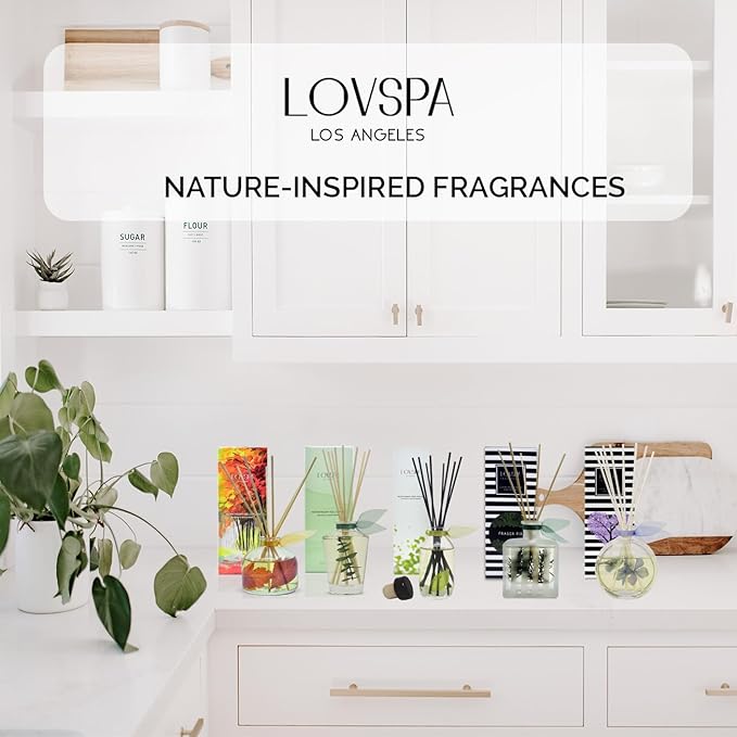 LOVSPA Cleanse Eucalytpus Sage Diffuser Oil - Luxury Essential Oils for Diffuser Refill & Air Freshener Room Spray - Long-Lasting & Natural Home Fragrance, Scented Oil for Diffusers, USA Made, 4oz
