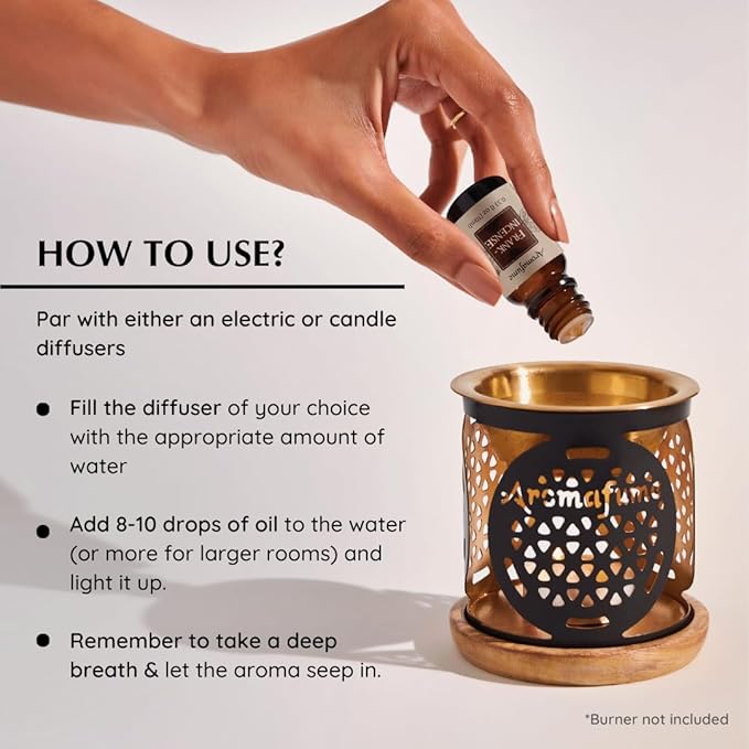 Frankincense Resin Essential Oil Diffuser Blend 30ml by Aromafume | Boswellia Carterii & Boswellia Serrata Extract Blended | Native to East Africa & India | Calms & Relaxes | Charged with Pure Resins