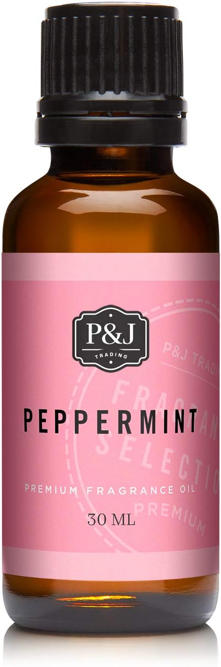 P&J Fragrance Oil | Peppermint Oil 30ml - Candle Scents for Candle Making, Freshie Scents, Soap Making Supplies, Diffuser Oil Scents