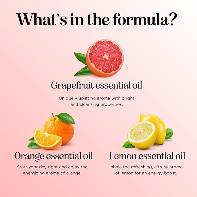 Citrus Essential Oils Blend for Diffuser - Invigorating Citrus Oil Diffuser Essential Oils with Energizing Lemon Orange and Lime Essential Oil - Pure Aromatherapy Oils for Diffuser Citrus Blend Oil