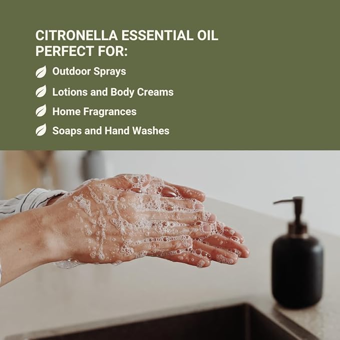 Citronella Essential Oil - Direct from Central Java, Indonesia - Pure Essential Oil for Diffusers and Aromatherapy | 100% Pure Therapeutic Grade (15ml)