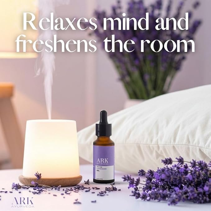 100% Pure Lavender Oil | Calming Sleep Support, Relaxing Aromatherapy Oil for Stress Relief, Skin & Hair Care, Undiluted Therapeutic Grade – 1 fl oz, 30 ML