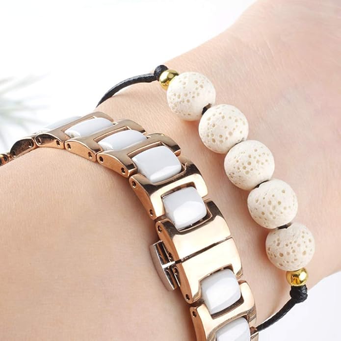 Topwon Relax Lava Beads Bracelet Essential Oil Diffuser Gift for Gril Women Kids - Meditation,Healing,Aromatherapy,Stress-Relief