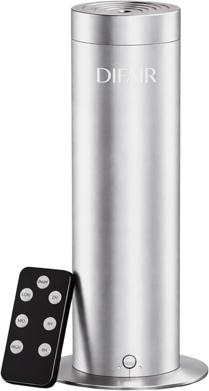 Waterless Diffuser Essential Oil Diffuser for Home, Leak Proof Nano Atomizing Oil Diffuser, Bluetooth Remote Controlled Silent Diffusers for Bedroom Spa Hotel Collection Style Scents