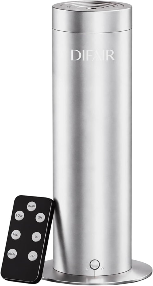Waterless Diffuser Essential Oil Diffuser for Home, Leak Proof Nano Atomizing Oil Diffuser, Bluetooth Remote Controlled Silent Diffusers for Bedroom Spa Hotel Collection Style Scents
