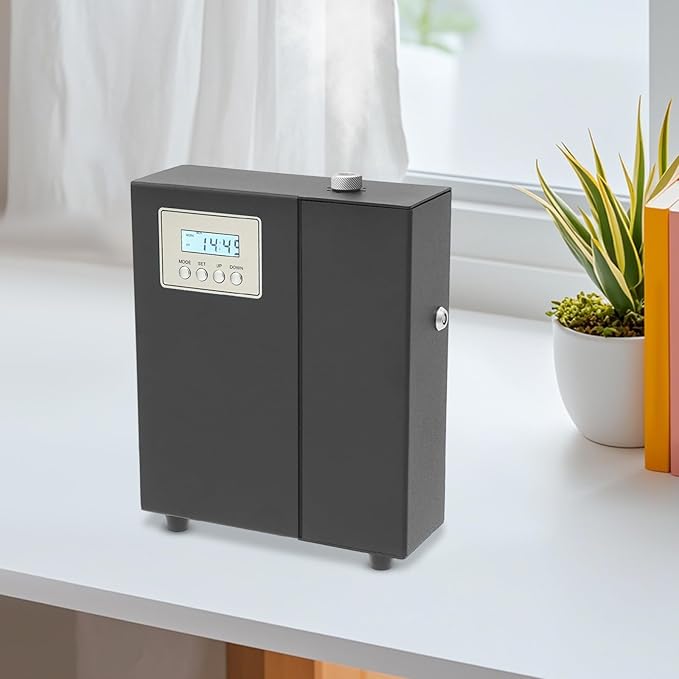 Essential Oil Diffuser,150ml Metal Waterless Aroma Diffuser,Broad Coverage Fragrance Oil Device,Low Noise Hotel Scent Collection Machine for Home Office Large Room