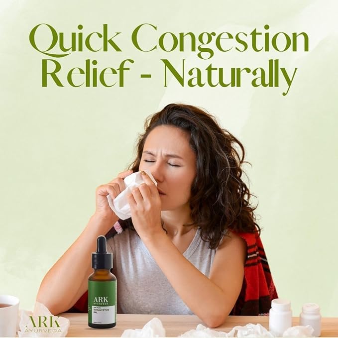 100% Pure Eucalyptus Essential Oil | Natural Congestion Relief, Aromatherapy for Breathing Comfort, Muscle Massage & Home Freshness – Undiluted Therapeutic Grade – 1 fl oz, 30 ML