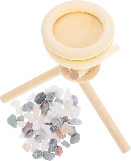 NOLITOY Wooden Aromatherapy Diffuser Set with Fragrance Stones DIY Essential Oil Diffuser for Home Office Car Portable Natural Wood Diffusing Stone Room Fragrance