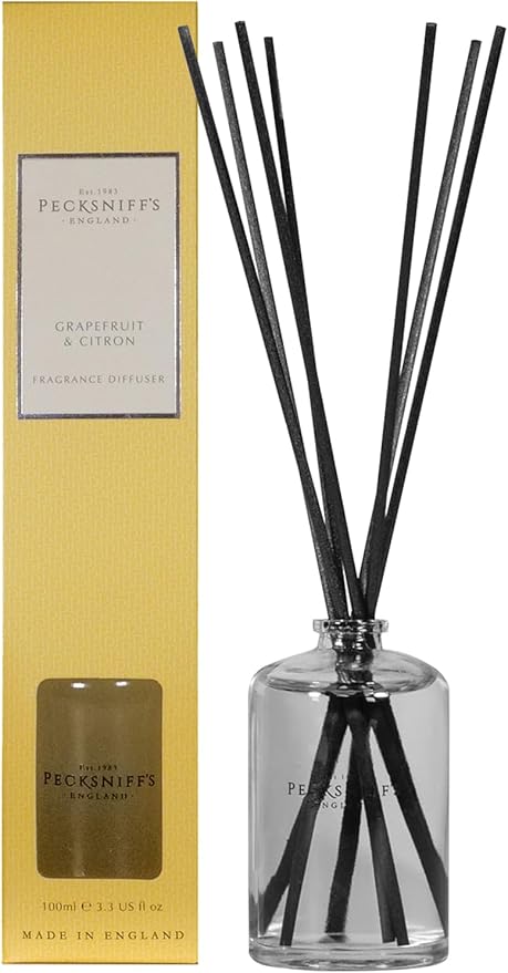 Pecksniff's England Grapefruit & Citron Fragrant Room Diffuser, 100 ml/3.38 Fl Oz