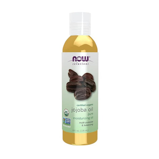 NOW Solutions Organic Jojoba Essential Oil, 4-Ounce