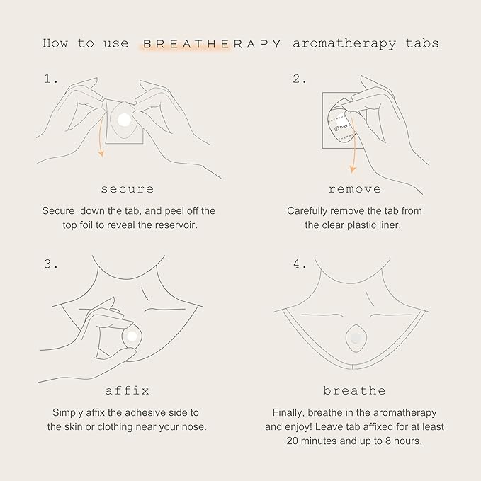 Aromatherapy Energy Patches - Pure Essential Oil Aroma Patch - Rosemary and Peppermint Essential Oils for Energy - 8-Pack