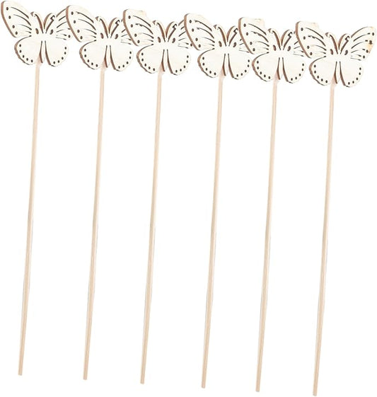10pcs Butterfly Diffuser Sticks Wood Aroma Diffuser Accessories for Home Decoration Aromatherapy Reeds Decorative Craftsmanship