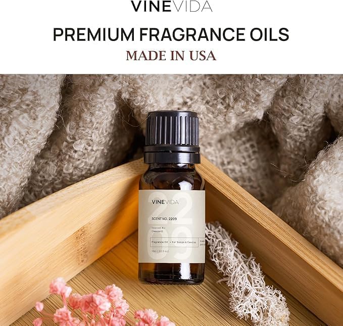 VINEVIDA [0.33oz] Apple Cinnamon Fragrance Oil for Fall Candle Making - Essential Oils and Scents