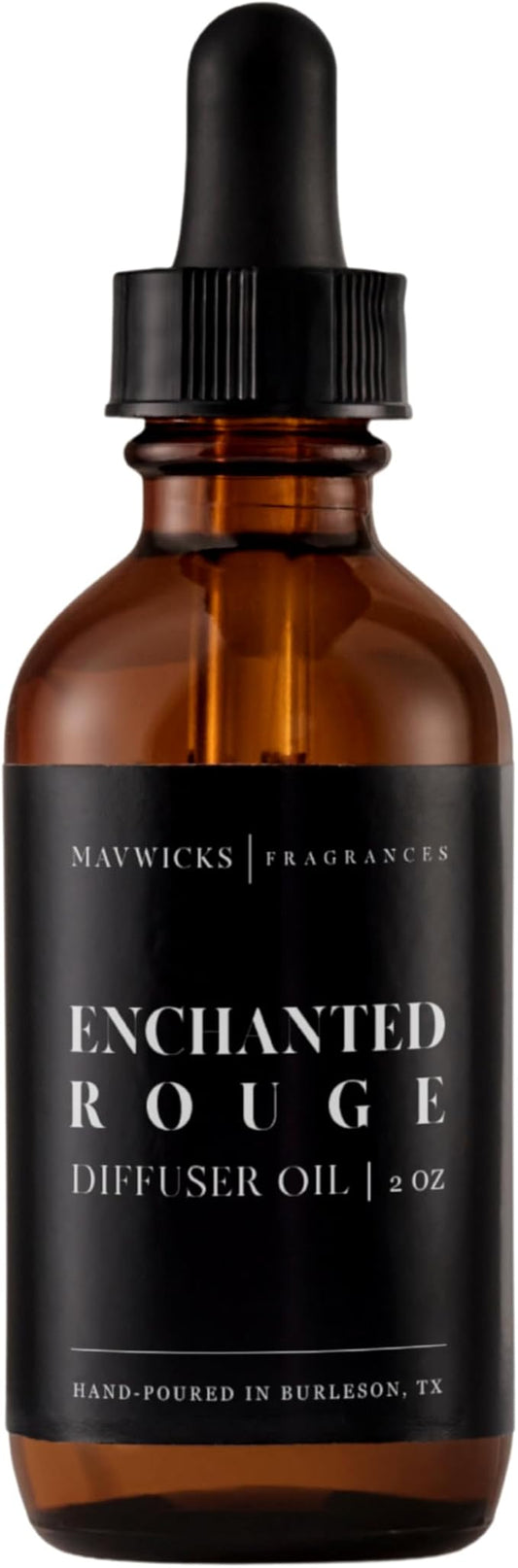Mavwicks Diffuser Oil (Enchanted Rouge) – 2oz Premium Essential Oil Blend for Aromatherapy Diffusers, Long-Lasting Luxury Home Fragrance for Living Room, Bedroom, Office, Bathroom & Hotel