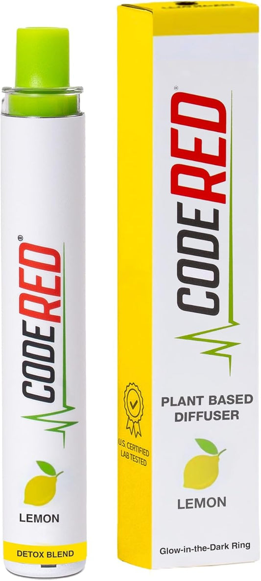 Code Red V-Aid Mullein Herbal Stick - Plant-Based Herbal Breathing Stick with Vitamin C, Mullein, Thyme & Lemon - Mullein Relaxation for Daily Balance - 600 Uses