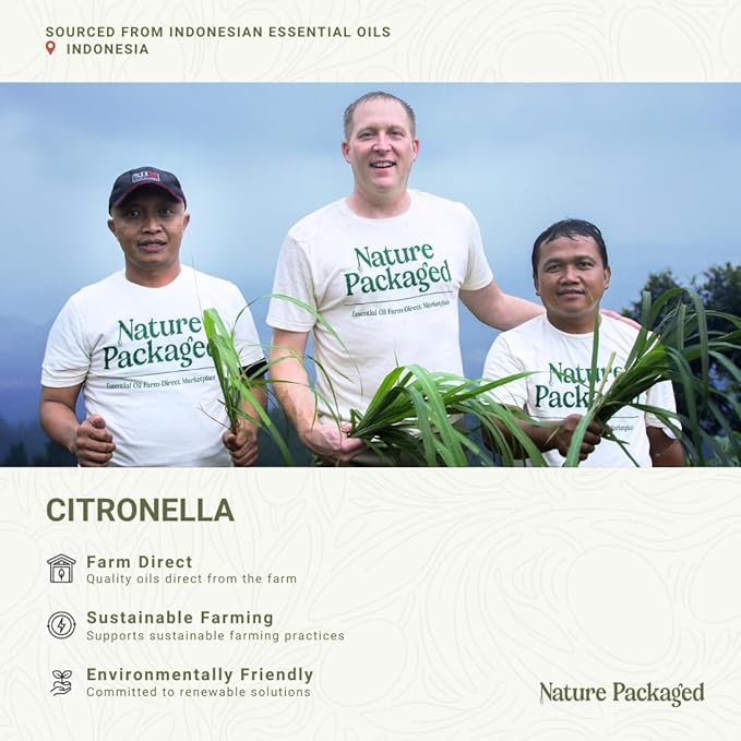 Citronella Essential Oil - Direct from Central Java, Indonesia - Pure Essential Oil for Diffusers and Aromatherapy | 100% Pure Therapeutic Grade (2lbs)