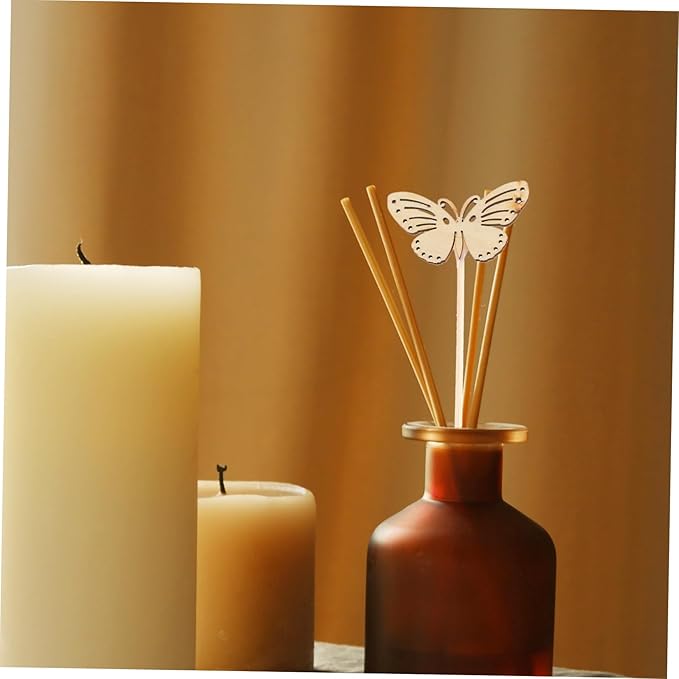 10pcs Butterfly Diffuser Sticks Wood Aroma Diffuser Accessories for Home Decoration Aromatherapy Reeds Decorative Craftsmanship