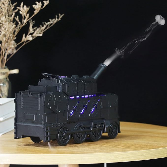 Vintage Train Essential Oil Diffuser, 300ml Retro Train Quiet Aromatherapy Diffuser and Humidifier with Dual Color LED Light & 2 Mist Modes, Creative Home Decor & Gifts