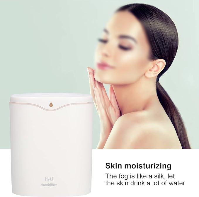 FLEXMAN Double Spray Aroma Diffuser, 2L USB Powered Silent Air Humidifier for Home Bedroom Office