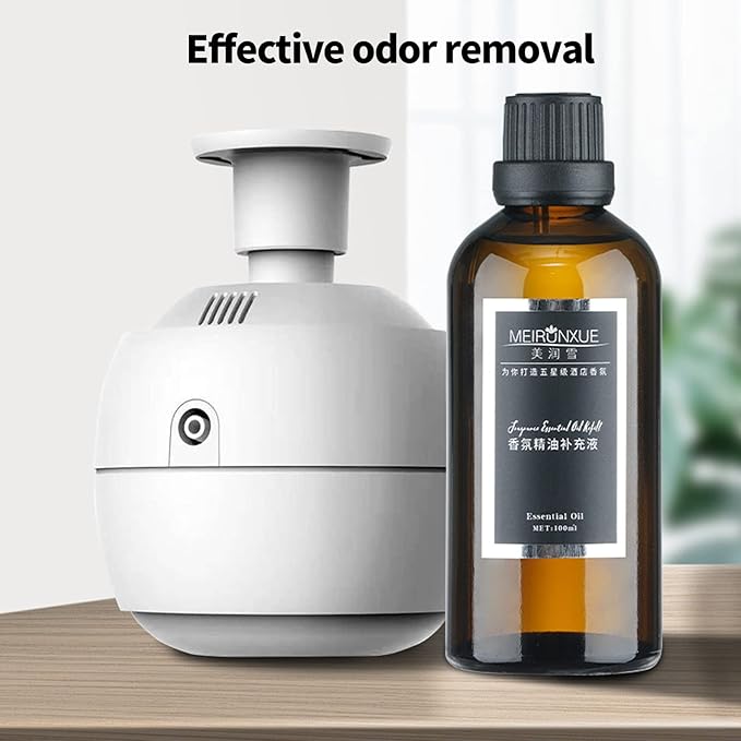 Aromatherapy Essential Oil Diffuser, Ceiling Mounted BT Aromatherapy Humidifier, Electric Scent Diffuser for Home, Hotel Lobby, Large Room (White)
