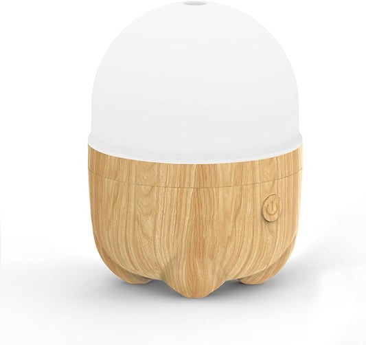 SEEDSEEL 150ML Rechargeable Battery Essential Oil Diffuser, Portable Cordless Aromatherapy Diffuser with 7 LED Color Changing Lights, for Bedroom, Office, Outdoor