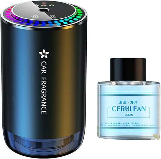 Worparsen Mist Ultrasonic Humidifier Car Fragrance Diffuser Sure Here's A Product Title for Listing Air Freshener with Colorful Light Rechargeable Auto Ocean Breeze