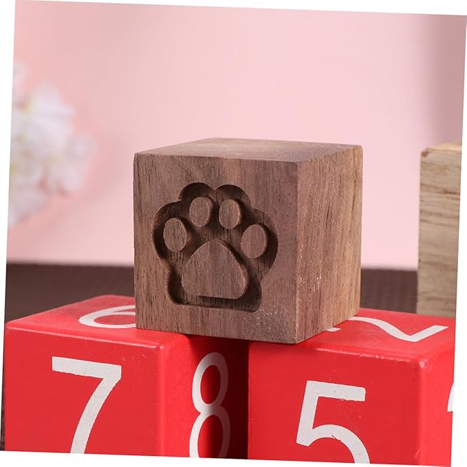 Outanaya Wood Aromatherapy Diffuser Square Cat Claw Design Natural Wood Essential Oil Diffuser for Home Bedroom Office Smokeless Portable Sleep