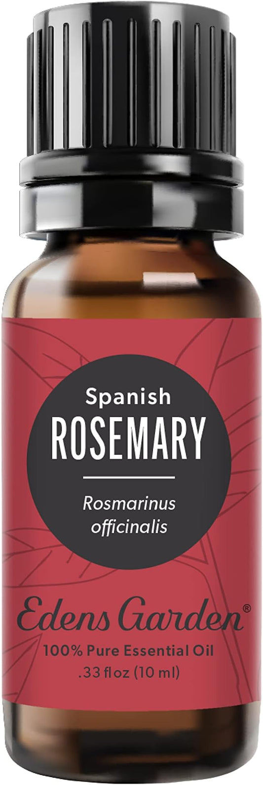 Edens Garden Rosemary- Spanish Essential Oil- 100% Pure Premium Grade, Undiluted, Natural, Therapeutic, Aromatherapy, The Best for Candle, Laundry, Humidifiers 10 ml (.33 fl oz)