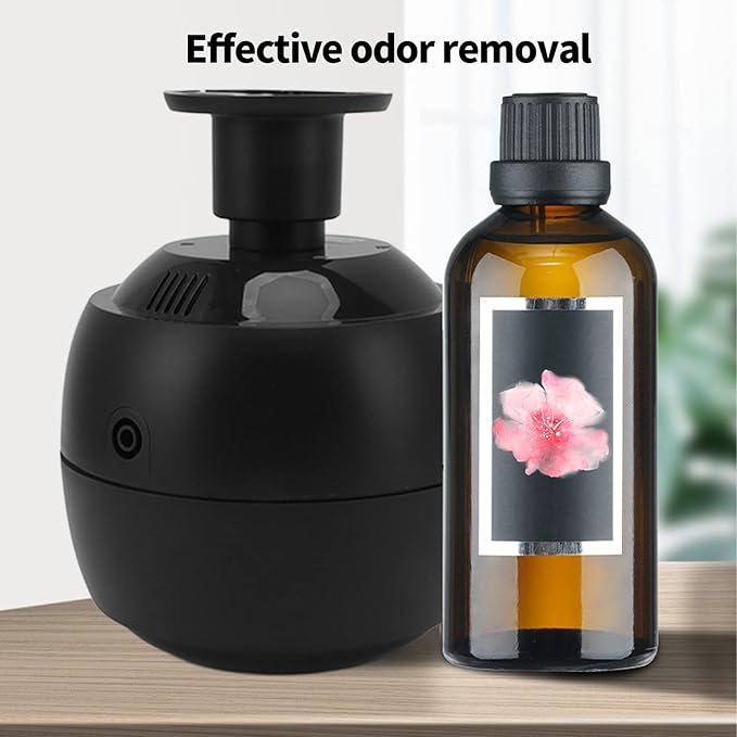 Aromatherapy Essential Oil Diffuser, Ceiling Mounted BT Aromatherapy Humidifier, Electric Scent Diffuser for Home, Hotel Lobby, Large Room (Black)