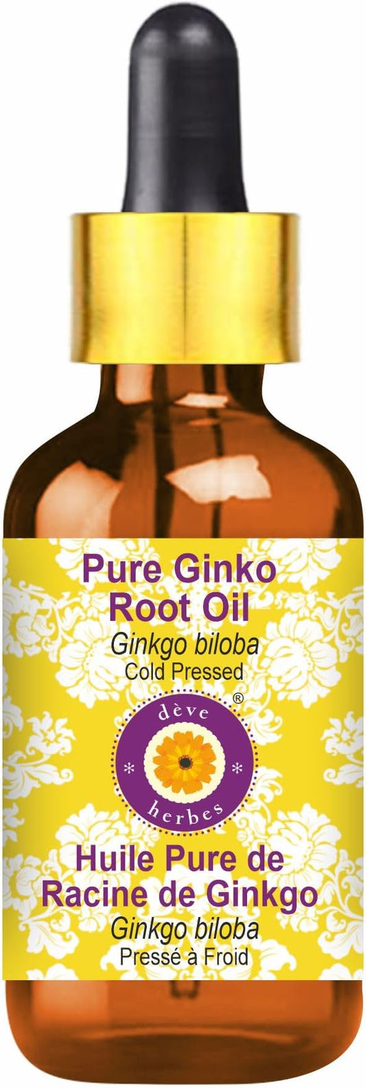 Deve Herbes Golden Jojoba Oil (Simmondsia chinensis) | Cold Pressed | Pure | Natural | Undiluted | For Diluting Essential oils | For Skin & Massage | Non-Sticky | Lightweight | Unisex | 10ml (0.33 oz)