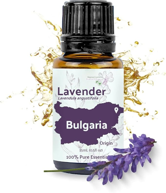 Lavender Oil - Bulgarian Essential Oils - Lavender Diffuser - Pure Therapeutic Grade (15ml)