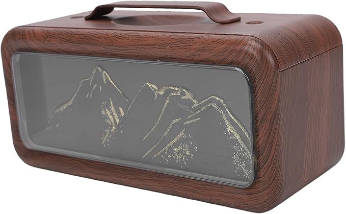 Essential Oil Diffuser, 600ml USB Cool Mist Humidifier with Light, Dual Spray, Aromatherapy Diffuser, Ideal for Bedroom Hotel Spa Yoga Room (Light Wood Grain)