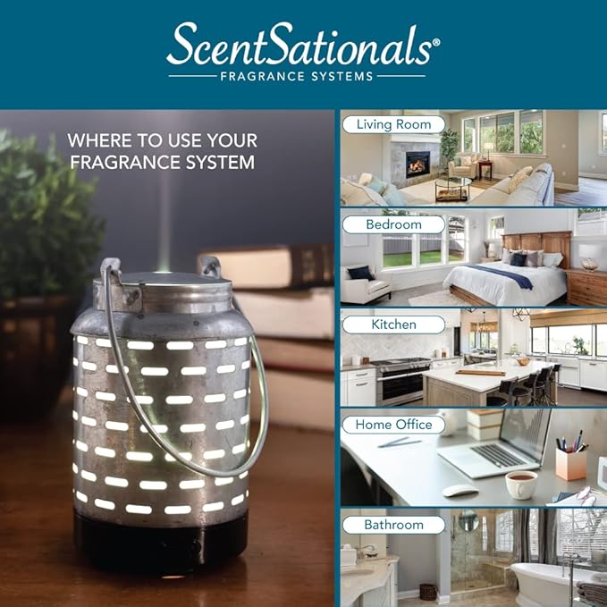 ScentSationals Essential Oil Diffuser - Eclectic Collection - Aromatherapy Diffuser for Living Room or Bedroom, Home Fragrance Diffuser for Scented Essential Oils - Dunaway