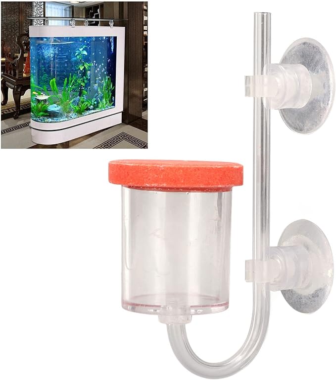 Zerodis CO2 Diffuser, Professional High Dissolved Oxygen Low Noise Solar Powered Fountain Pump Portable Solar Water Air Pump Panel Kit for Fish Aquarium